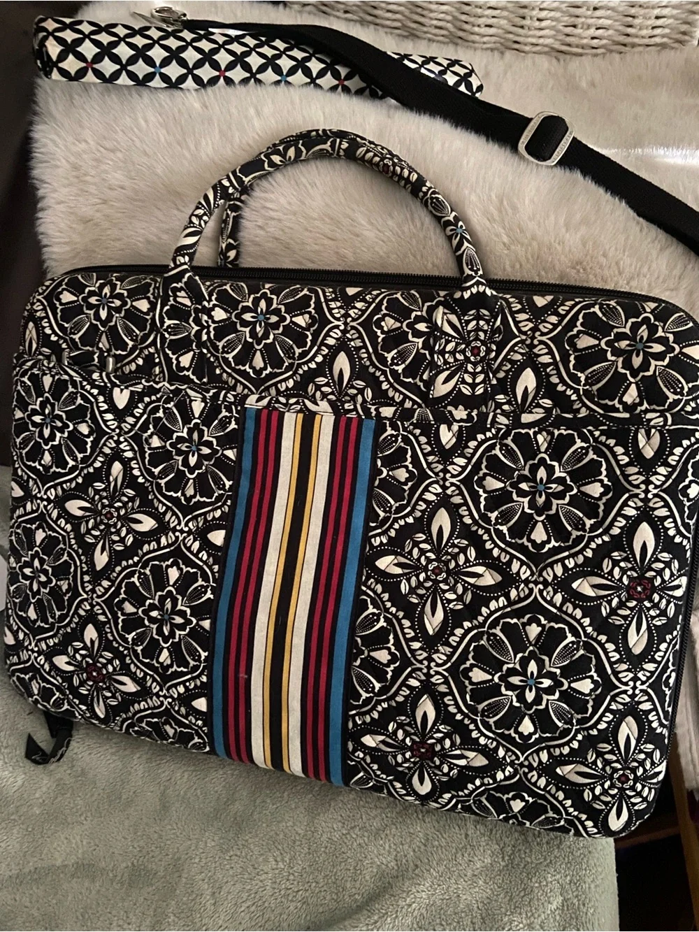 Vera Bradley Barcelona Laptop Bag.